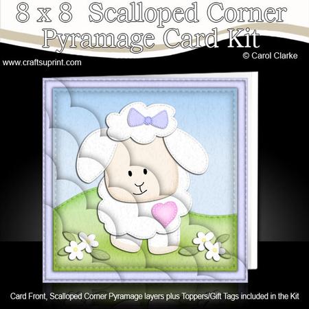 8 x 8 Little Lamb Kit with Scalloped Corners