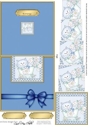 Cute Cat No-hole Over the Edge N Spiral Pyramid