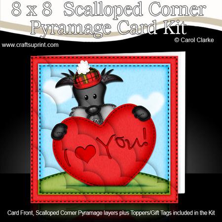 8 x 8 Hamish Dog's Heart Kit with Scalloped Corners