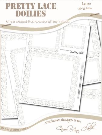 Pretty Butterfly Lace Doilies - the Squares