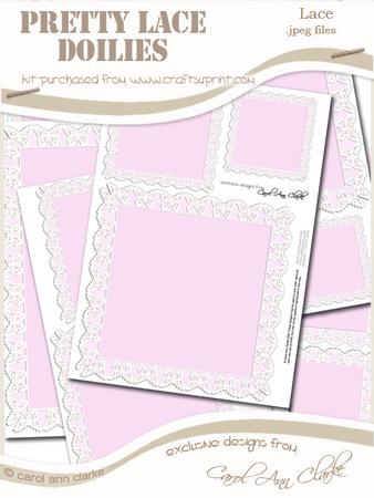 Pretty Butterfly Lace Doilies - the Squares