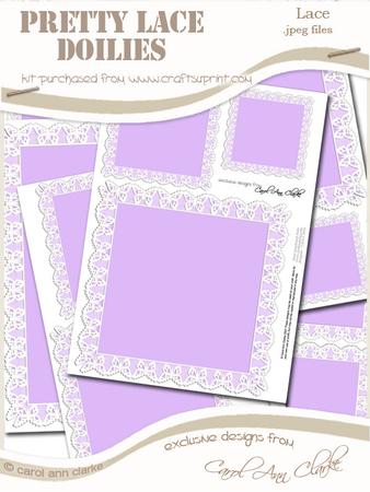 Pretty Butterfly Lace Doilies - the Squares