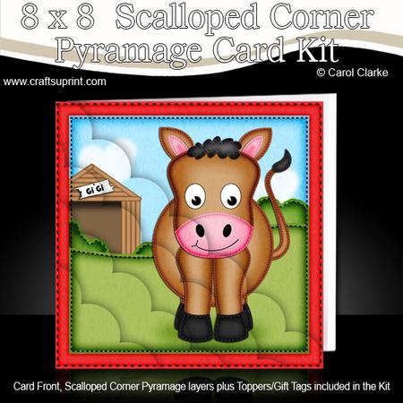 8 x 8 Gi Gi the Horse Scalloped Corner Kit