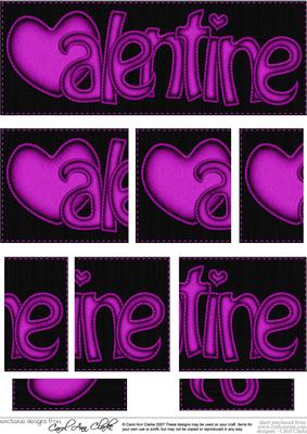 Dl Valentine Felties Side Stacker Topper
