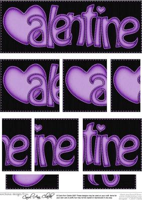 Dl Valentine Felties Side Stacker Topper