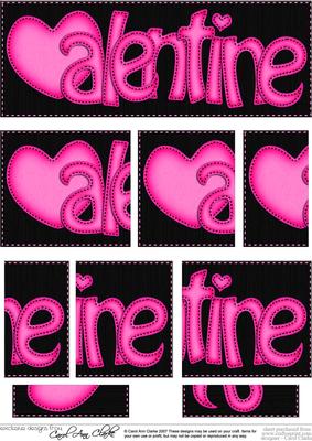 Dl Valentine Felties Side Stacker Topper