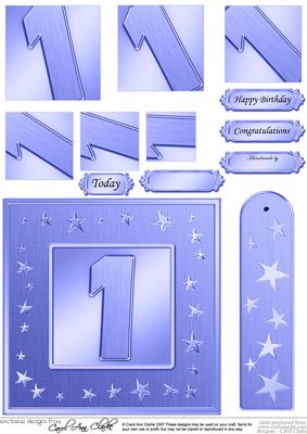 1st Bright Metallic Age Quick Card with Twisted Pyramage