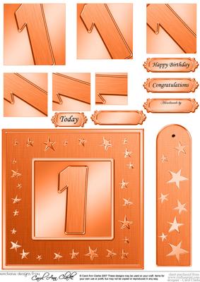 1st Bright Metallic Age Quick Card with Twisted Pyramage