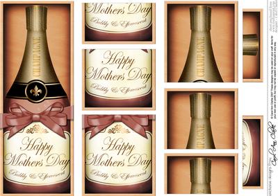 Dl Mothers Day Champers in a Box with Top N Bottom Stacker