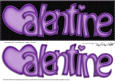 Large Dl Valentine Felties Quick Card N 3D Decoupage