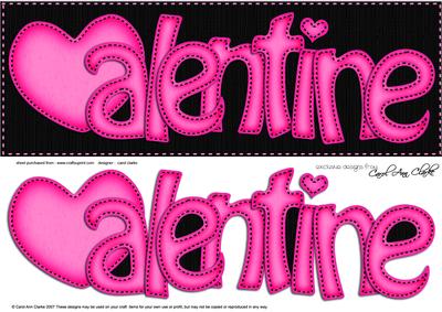 Large Dl Valentine Felties Quick Card N 3D Decoupage