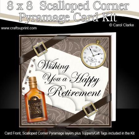 8 x 8 Retirement Kit with Scalloped Corners