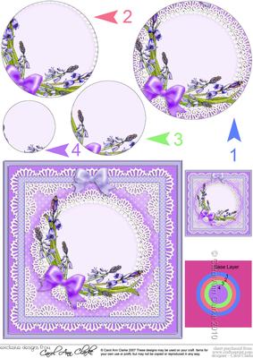 Bluebells Circle Pyramage Topper