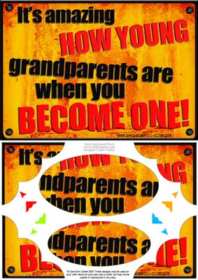 A5 Fun Novelty Senior Moment Scallop Corners and Pyramage