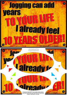 A5 Fun Novelty Senior Moment Scallop Corners N Pyramage