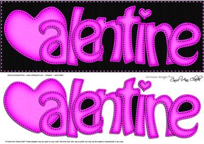 Large Dl Valentine Felties Quick Card N 3D Decoupage