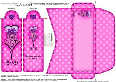 Oh La La! Bookmark Card N Envelope