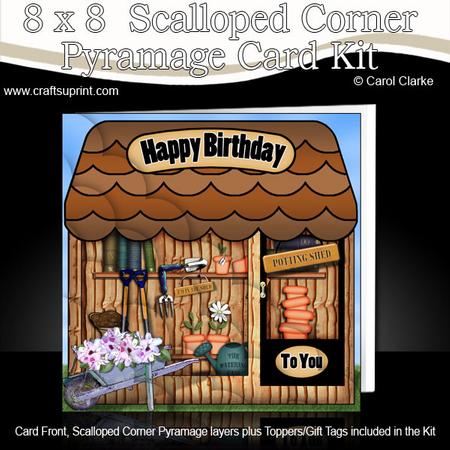8 x 8 Little Potting Shed Shop Scalloped Corner Kit
