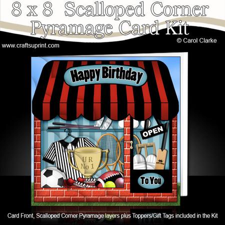 8 x 8 Little Sports Shop Scalloped Corner Kit