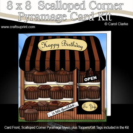 8 x 8 Little Chocolate Shop Scalloped Corner Kit