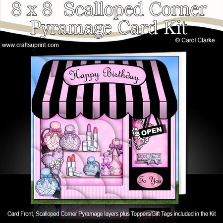 8 x 8 Little Pamper Yourself Shop Scalloped Corner Kit