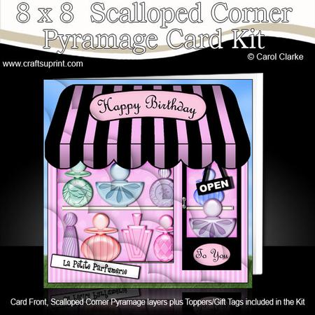 8 x 8 Little Perfume Shop Scalloped Corner Kit