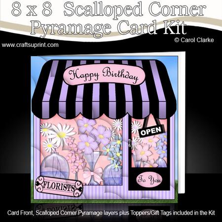 8 x 8 Little Flower Shop Scalloped Corner Kit