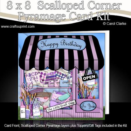 8 x 8 Little Craft Shop Scalloped Corner Kit