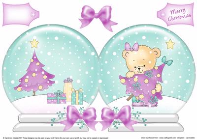 Rosie's Xmas Tree Snow Globe