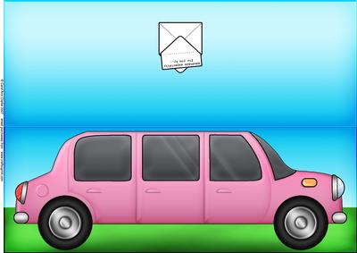 Large Dl Stretch Limo Quick Cut and Fold Card