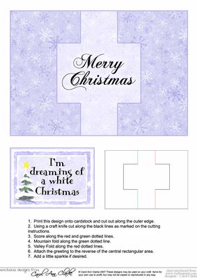 Christmas Message Swing Card