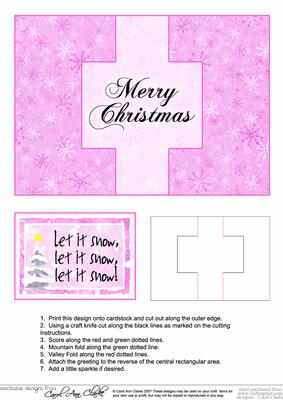 Christmas Message Swing Card