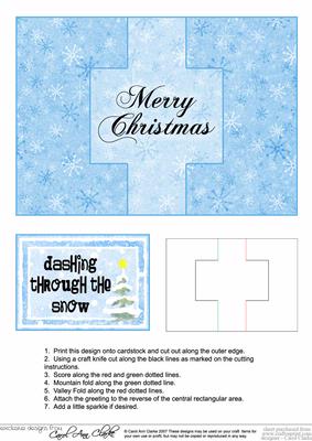 Christmas Message Swing Card