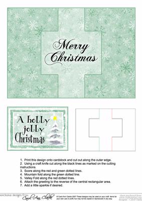 Christmas Message Swing Card