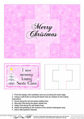 Christmas Message Swing Card