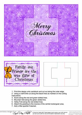 Christmas Message Swing Card