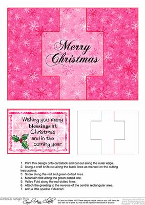 Christmas Message Swing Card