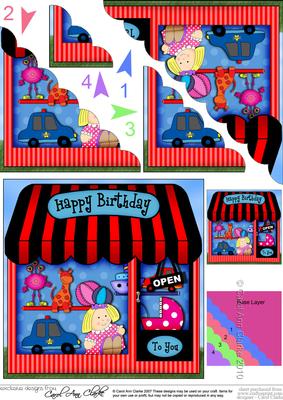The Little Toy Shop Scallop Corner Side Stacker Topper