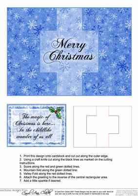 Christmas Message Swing Card