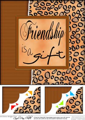 8 x 8 Fun and Funky Animal Print Scalloped Corner Topper