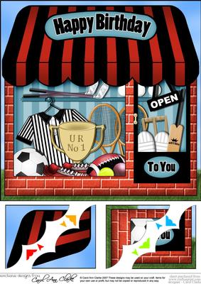 8 x 8 the Little Sports Shop Topper