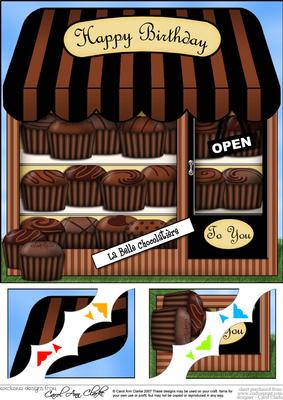 8 x 8 the Little Chocolate Shop Topper