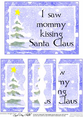 Christmas Greeting Wavey Edged Side Stacker