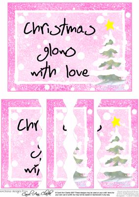 Christmas Greeting Wavey Edged Side Stacker