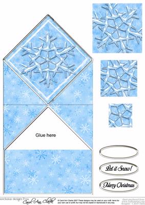 Snowflake Diamond Top Card