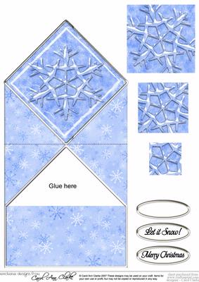 Snowflake Diamond Top Card