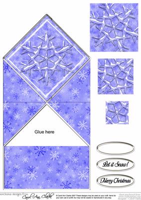 Snowflake Diamond Top Card