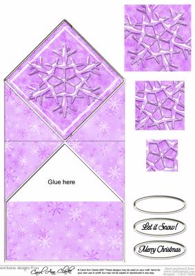 Snowflake Diamond Top Card