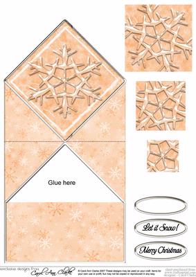 Snowflake Diamond Top Card