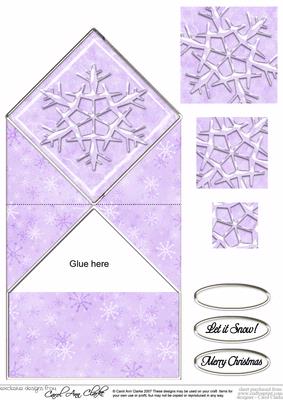 Snowflake Diamond Top Card